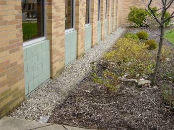 Exterior wall of a school - Common trouble areas for pests